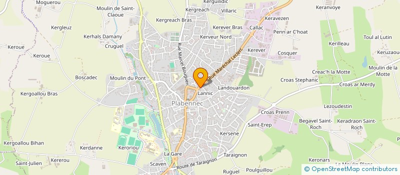 localisation de l'entreprise EXPERTHERM à PLABENNEC