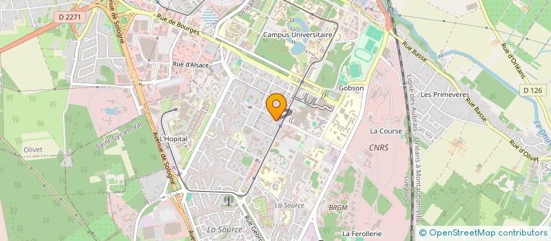 localisation de l'entreprise EXPERTIA à ORLEANS