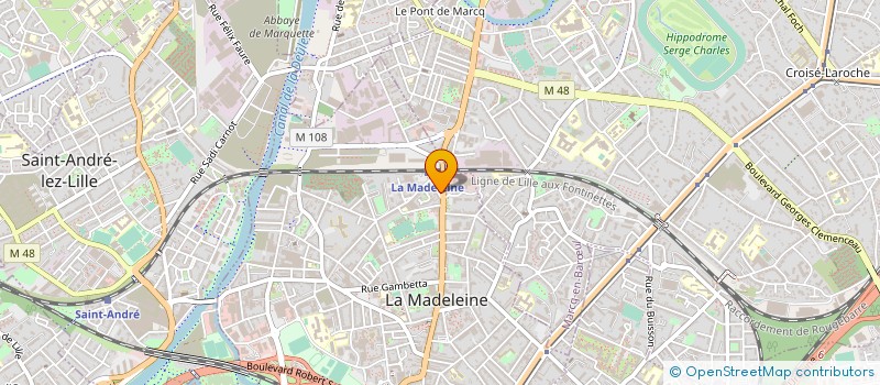 localisation de l'entreprise EXPERTIMA à LA MADELEINE