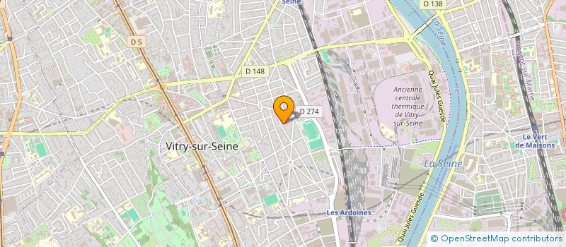 localisation de l'entreprise EXPERTIMO  VITRY-SUR-SEINE