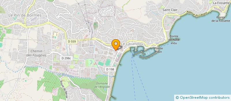 localisation de l'entreprise EXPERTIS à LE LAVANDOU