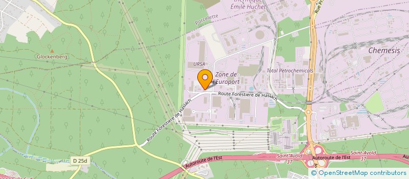 localisation de l'entreprise EXPERTIS AUTOMOBILE  SAINT-AVOLD