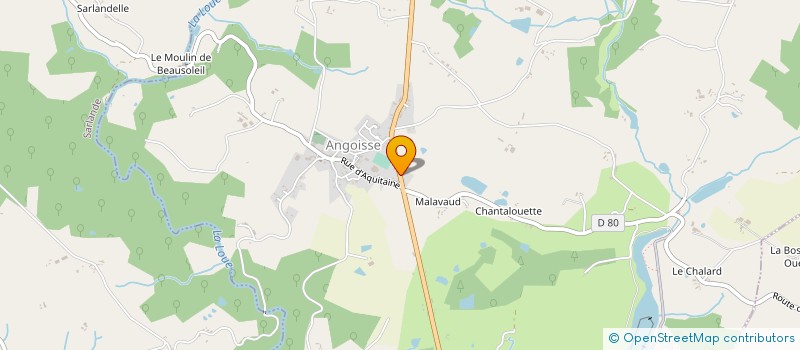 localisation de l'entreprise EXPERTISE 24 / 87  SAVIGNAC-LEDRIER