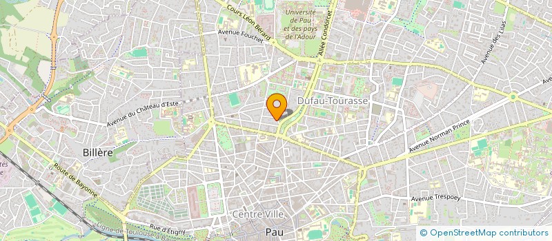 localisation de l'entreprise EXPERTISE 64 à PAU