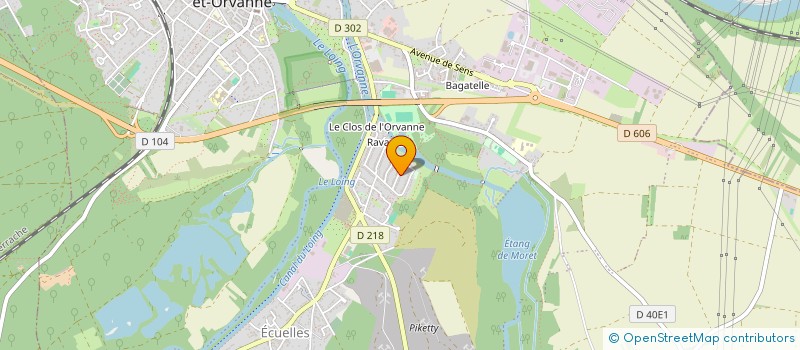 localisation de l'entreprise EXPERTISE AUDIT COMPTABILITE EX.A.CO. à MORET-LOING-ET-ORVANNE