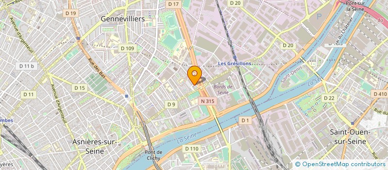 localisation de l'entreprise EXPERTISE CAPITAL DEVELOPPEMENT à GENNEVILLIERS