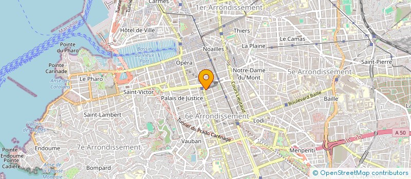 localisation de l'entreprise EXPERTISE CLERE ET ASSOCIES  MARSEILLE