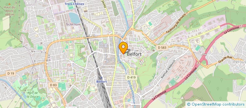 localisation de l'entreprise EXPERTISE COMPTABILITE ORGANISATION à BELFORT