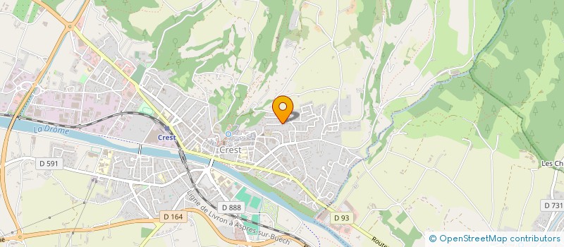 localisation de l'entreprise EXPERTISE COMPTABLE CHABAL à CREST