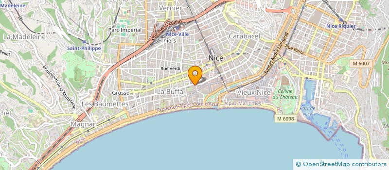localisation de l'entreprise EXPERTISE COMPTABLE CONSEIL ECC à NICE