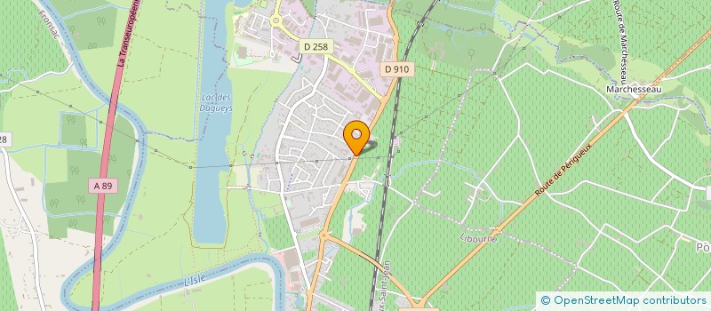 localisation de l'entreprise EXPERTISE COMPTABLE & CONSEIL EN GESTION  LIBOURNE