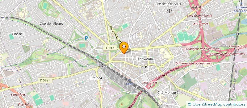 localisation de l'entreprise EXPERTISE COMPTABLE CUKIERMANN à LENS