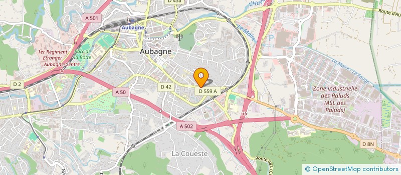 localisation de l'entreprise EXPERTISE COMPTABLE DU GARLABAN à AUBAGNE