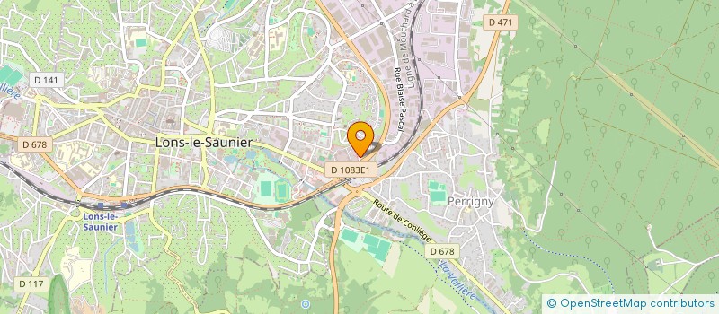 localisation de l'entreprise EXPERTISE COMPTABLE EST INFORM CONSULT à LONS-LE-SAUNIER