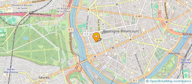 localisation de l'entreprise EXPERTISE COMPTABLE ET AUDIT  BOULOGNE-BILLANCOURT