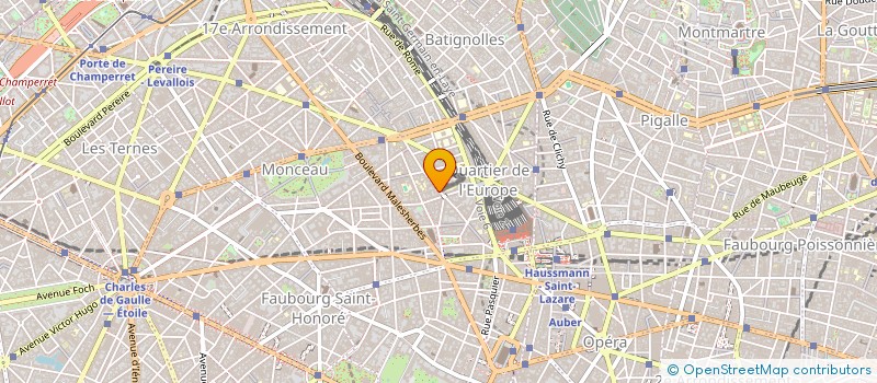 localisation de l'entreprise EXPERTISE COMPTABLE ET FINANCIERE DU ROCHER (ECFR)  PARIS