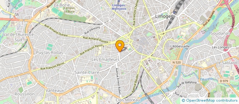 localisation de l'entreprise EXPERTISE COMPTABLE GILLES GROSSET à LIMOGES