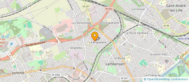 localisation de l'entreprise EXPERTISE COMPTABLE LETAILLEUR & ASSOCIES à LAMBERSART