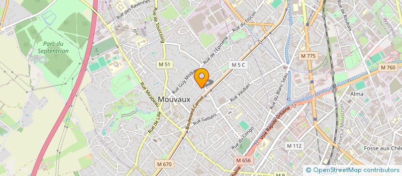 localisation de l'entreprise EXPERTISE COMPTABLE LOXEMAND à MOUVAUX