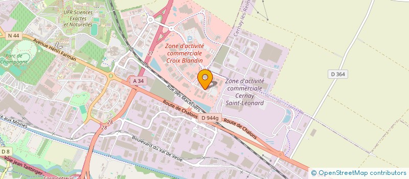 localisation de l'entreprise EXPERTISE & CONCEPT CENTRE-NORD  REIMS