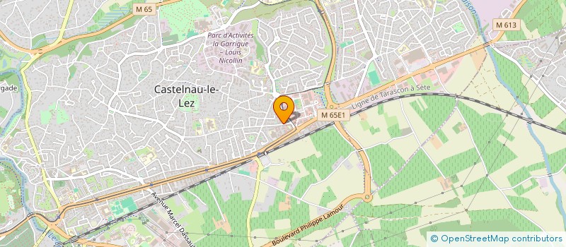 localisation de l'entreprise EXPERTISE & CONCEPT CENTRE-SUD  CASTELNAU-LE-LEZ