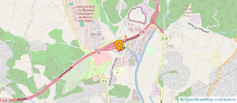 localisation de l'entreprise EXPERTISE & CONCEPT SUD-EST à FREJUS