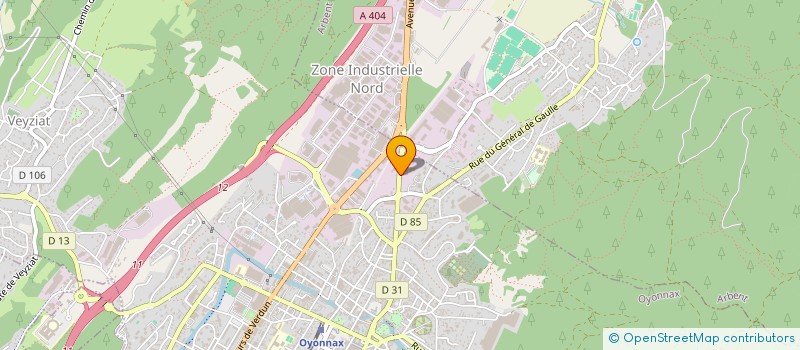 localisation de l'entreprise EXPERTISE CONCEPTION ET REALISATION DE PRODUITS à OYONNAX