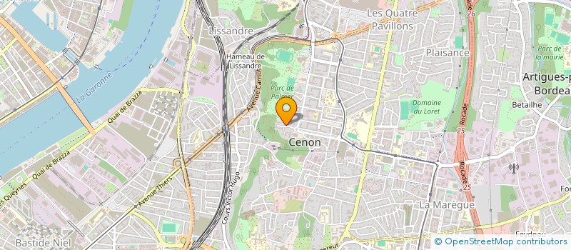 localisation de l'entreprise EXPERTISE CONSEIL FUSTER COSTES à CENON