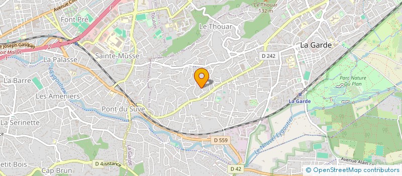 localisation de l'entreprise EXPERTISE CONSEIL VERIFICATION à LA GARDE