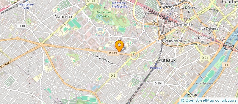 localisation de l'entreprise EXPERTISE & CONSULTING DE L'ARCADE-E.C.A à NANTERRE