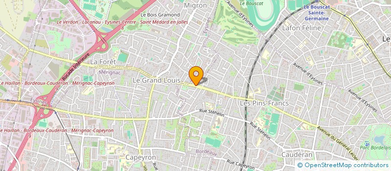 localisation de l'entreprise EXPERTISE CULINAIRE GAUFFRE  BORDEAUX