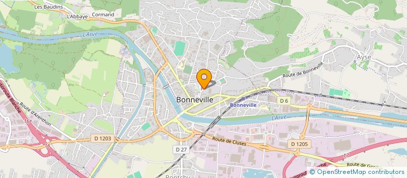 localisation de l'entreprise EXPERTISE ET COMPTABILITE DE SAVOIE  BONNEVILLE