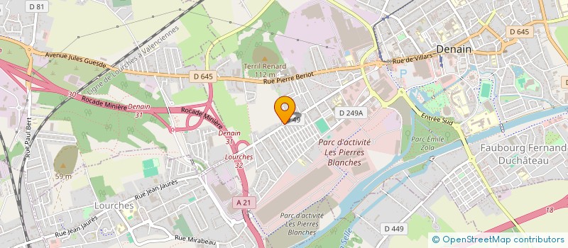 localisation de l'entreprise EXPERTISE ET DIFFUSUION INFORMATIQUE à DENAIN