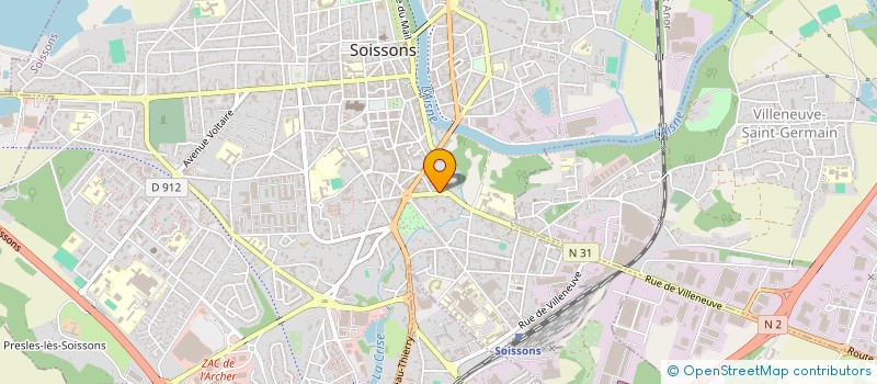 localisation de l'entreprise EXPERTISE FINANCE EXPANSION à SOISSONS