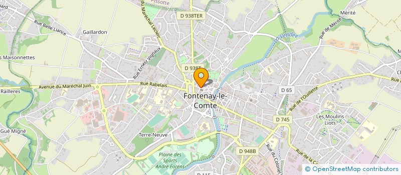 localisation de l'entreprise EXPERTISE FINANCE &PATRIMOINE à FONTENAY-LE-COMTE