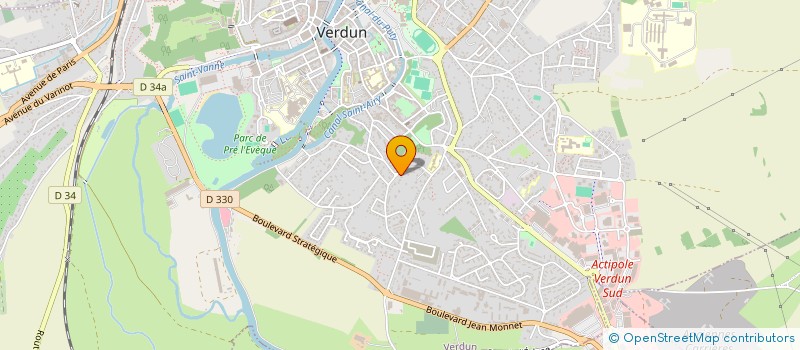 localisation de l'entreprise EXPERTISE-GEOMETRE 55 à VERDUN