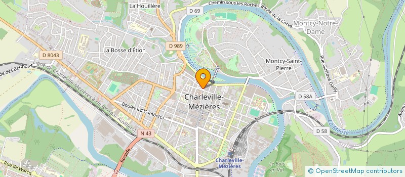 localisation de l'entreprise EXPERTISE GESTION FORESTIERE à CHARLEVILLE-MEZIERES