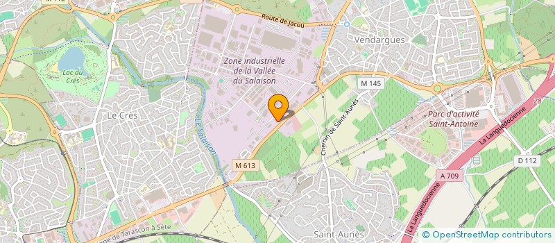 localisation de l'entreprise EXPERTISE K à VENDARGUES