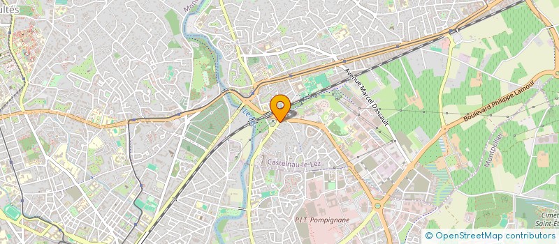 localisation de l'entreprise EXPERTISE MIDI CONSEIL  CASTELNAU-LE-LEZ