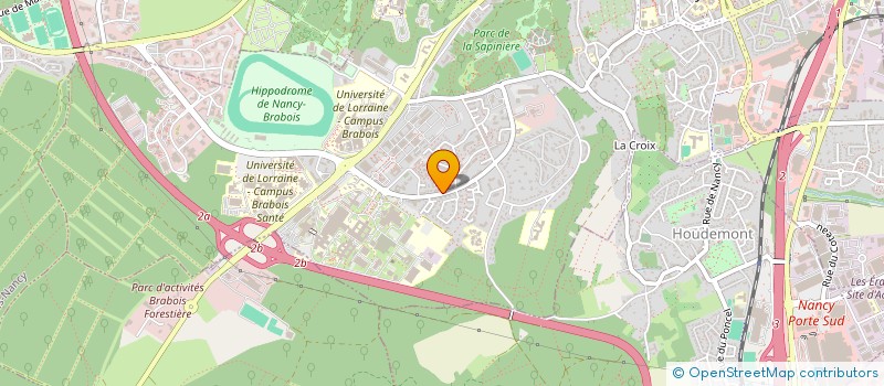 localisation de l'entreprise EXPERTISE OBESITE LORRAINE, COORDINATION ET APPUI AUX FILIERES - NANCY à VANDŒUVRE-LES-NANCY