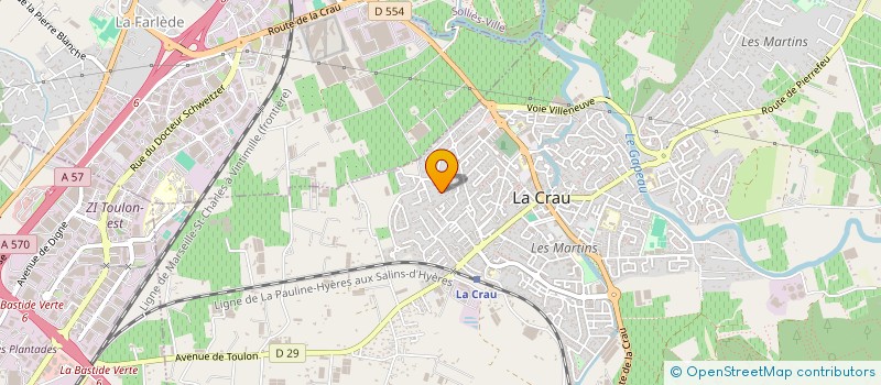 localisation de l'entreprise EXPERTISE QUALITE ESMS EURL  LA CRAU