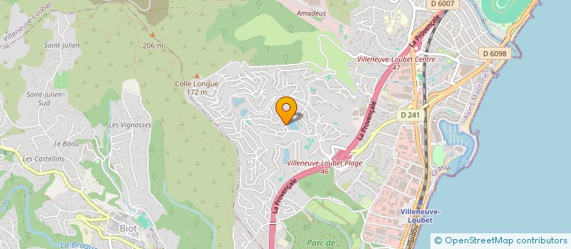 localisation de l'entreprise EXPERTISE REVISION PREVENTION AUDIT  VILLENEUVE-LOUBET