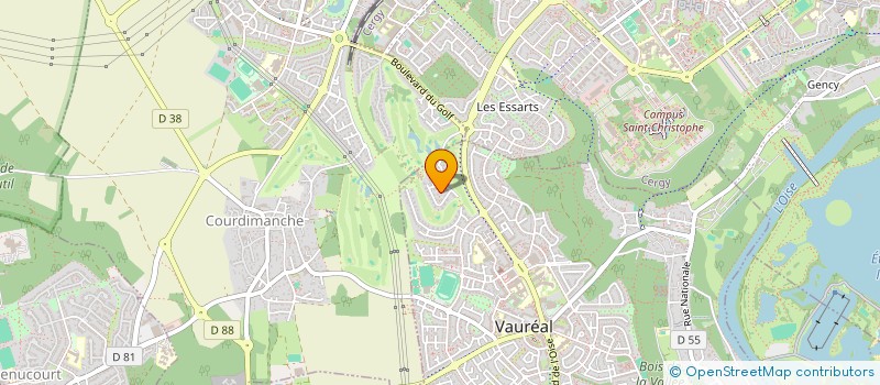 localisation de l'entreprise EXPERTISE TECHNIQUE ET CONTRACTUELLE  VAUREAL