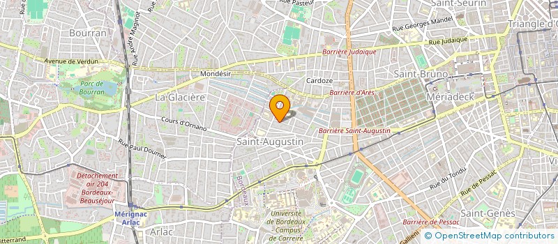 localisation de l'entreprise EXPERTISE TECHNIQUE HABITAT INGENIERIE CONSEIL ET COORDINATION à BORDEAUX