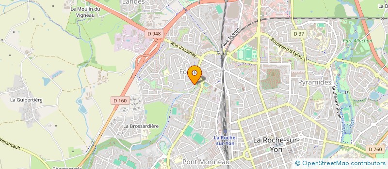localisation de l'entreprise EXPERTISES 85 à LA ROCHE-SUR-YON