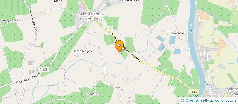 localisation de l'entreprise EXPERTISES BERGER à SAINT-ETIENNE-DE-FOUGERES