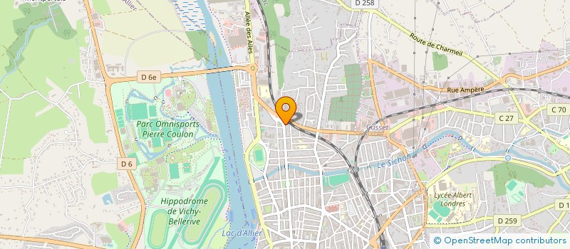 localisation de l'entreprise EXPERTISES & DIAGNOSTICS  VICHY