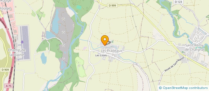 localisation de l'entreprise EXPERTISES DU VAL D ALLIER à LES PRADEAUX