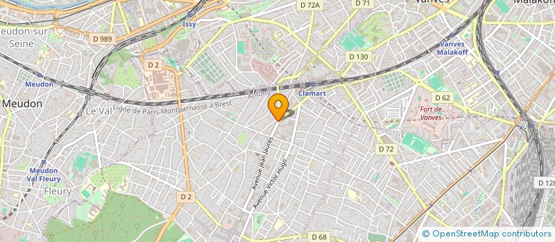 localisation de l'entreprise EXPERTISES ET DIAGNOSTICS EN IMMOBILIER à CLAMART