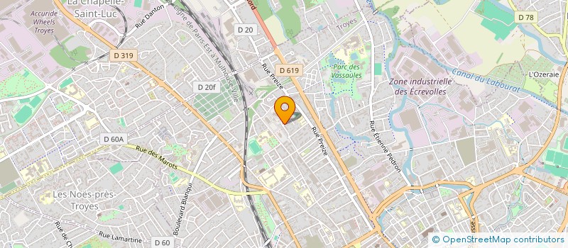 localisation de l'entreprise EXPERTISES FRANCK RIVET SARL  TROYES